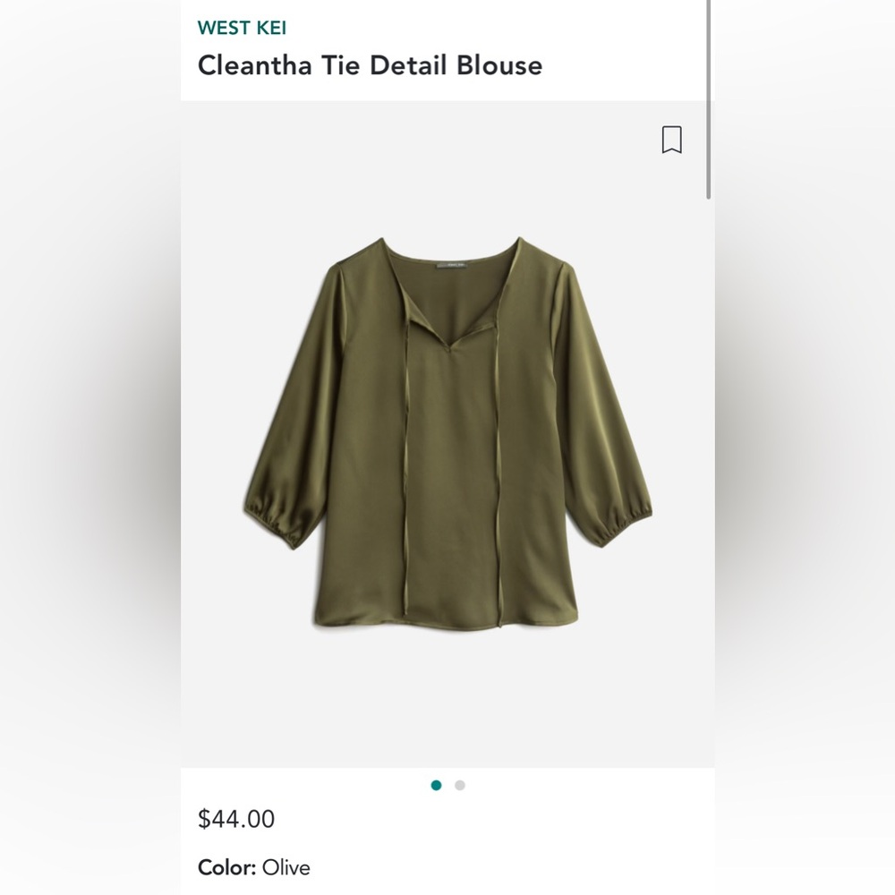 West Kei Cleantha Tie Detail Blouse